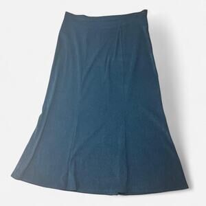 Vintage maxi skirt dark green teal forest whimsigoth 90s 1990s retro midi medium